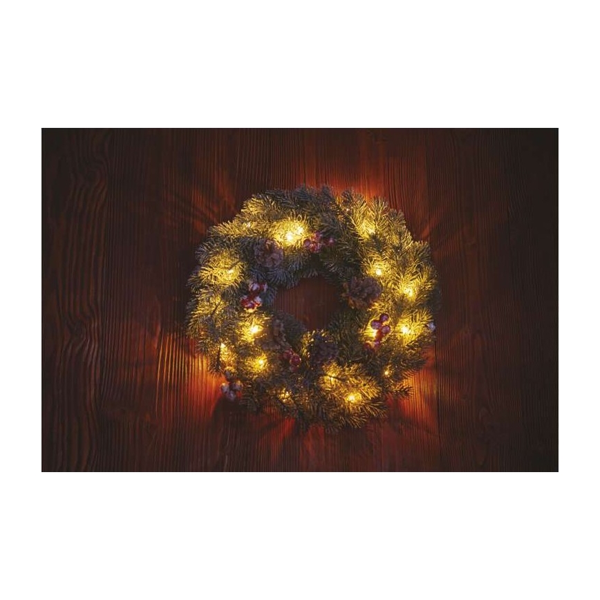Decorațiune LED de Crăciun 20xLED/2xAA d. 38 cm