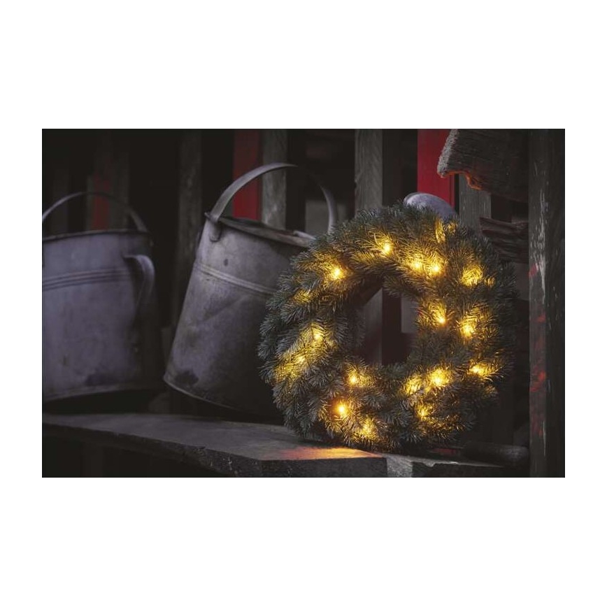 Decorațiune LED de Crăciun 20xLED/2xAA d. 40 cm