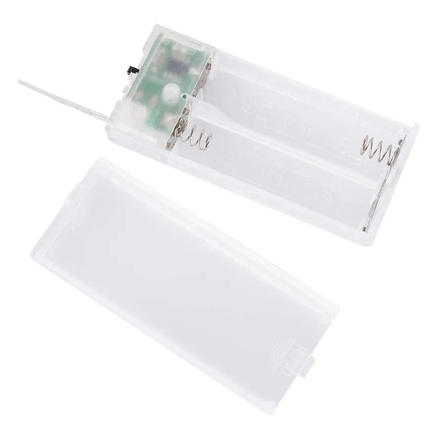 Decorațiune LED de Crăciun, 40 LED, 2x AA, lumină alb cald — model Oraș