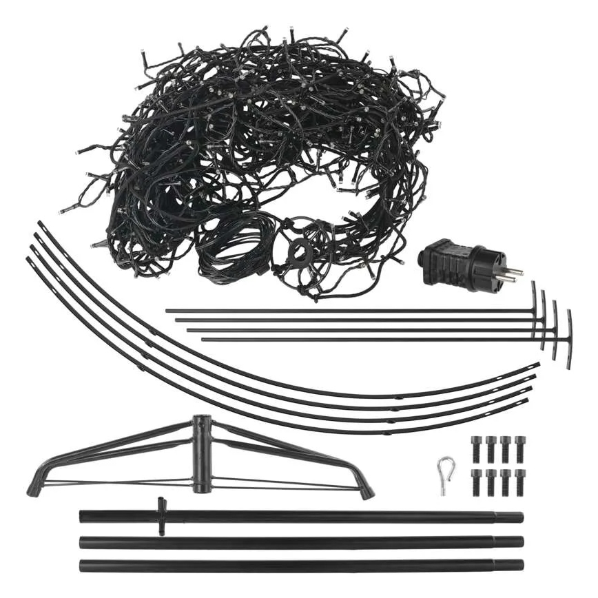 Decorațiune LED de Crăciun, 480 LED, 230 V, IP44, 180 cm