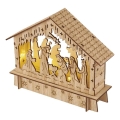 Decorațiune LED de Crăciun 6xLED/2xAA Scena Nașterii