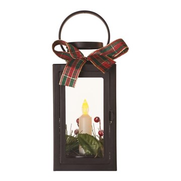 Decorațiune LED de Crăciun, alimentare 3x AAA, negru