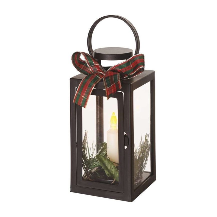 Decorațiune LED de Crăciun, alimentare 3x AAA, negru