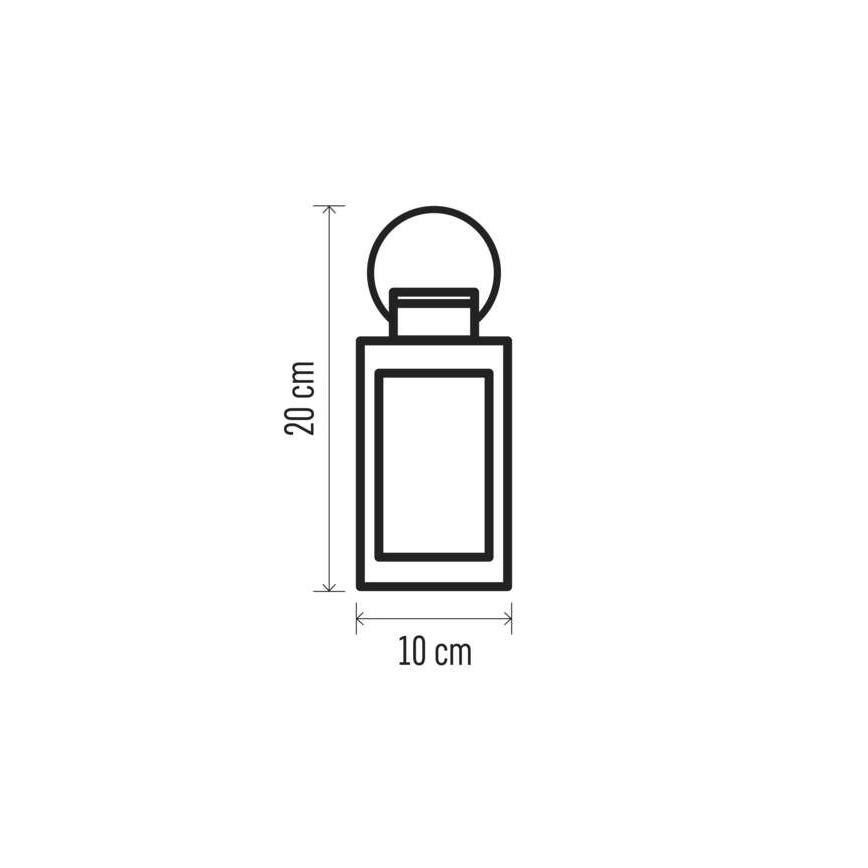 Decorațiune LED de Crăciun, alimentare 3x AAA, negru