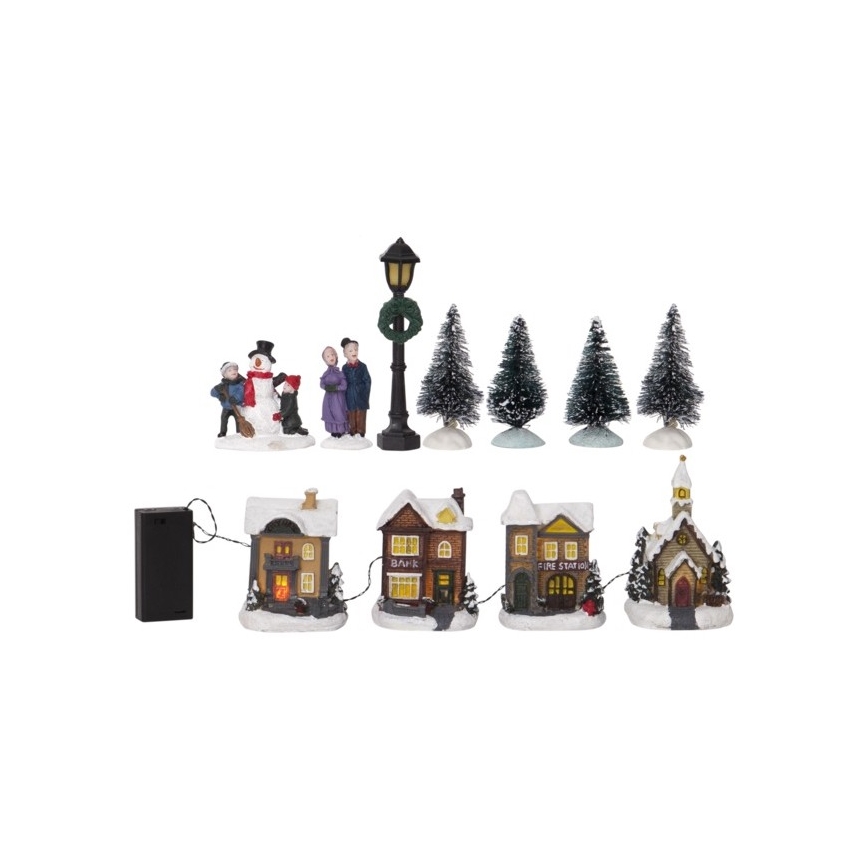 Decorațiune LED de Crăciun 4xLED/0,064W/2xAA Eglo