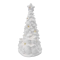 Decorațiune LED de Crăciun, brăduț, 2xAA, lumină alb caldă
