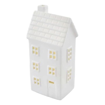 Decorațiune LED de Crăciun – căsuță, alimentare CR2032