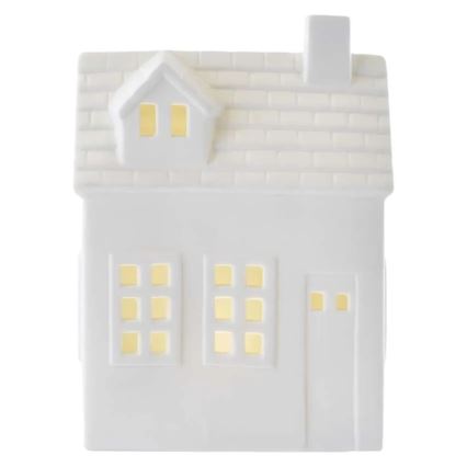 Decorațiune LED de Crăciun – căsuță, alimentare CR2032