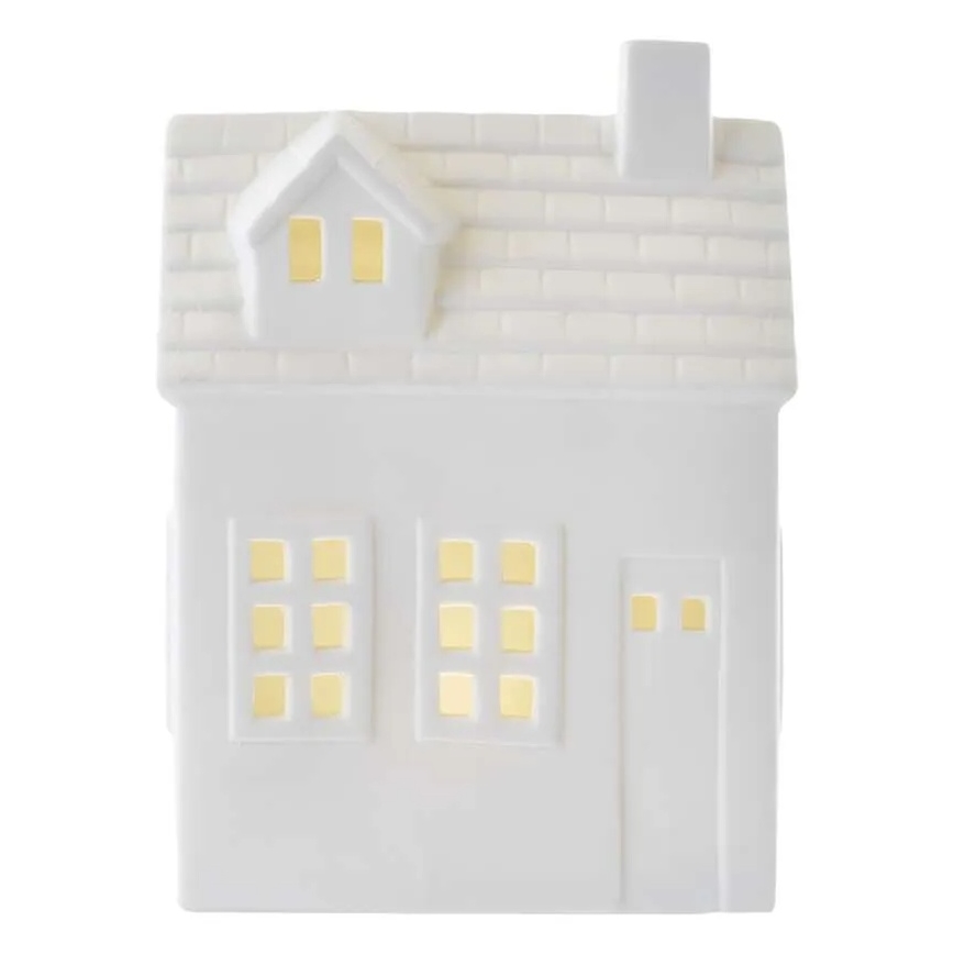 Decorațiune LED de Crăciun – căsuță, alimentare CR2032