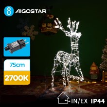 Decorațiune LED de Crăciun de exterior LED/3,6W/31/230V 2700K 75 cm IP44 ren Aigostar