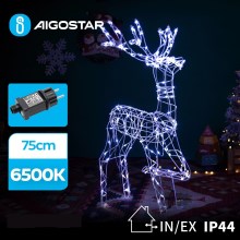 Decorațiune LED de Crăciun de exterior LED/3,6W/31/230V 6500K 75 cm IP44 ren Aigostar