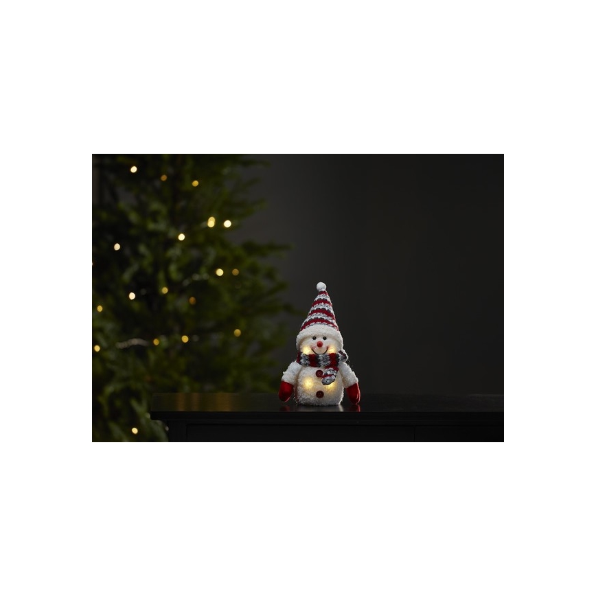 Decorațiune LED de Crăciun 4xLED/0,06W/3xAAA om de zăpadă Eglo