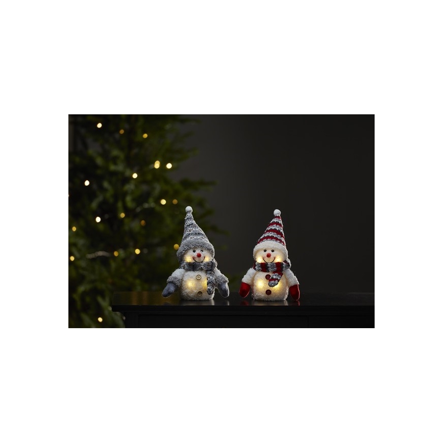 Decorațiune LED de Crăciun 4xLED/0,06W/3xAAA om de zăpadă Eglo