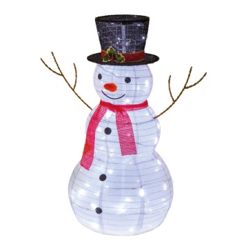 Decorațiune LED de Crăciun LED/1,4W/230V 60 cm IP44 om de zăpadă