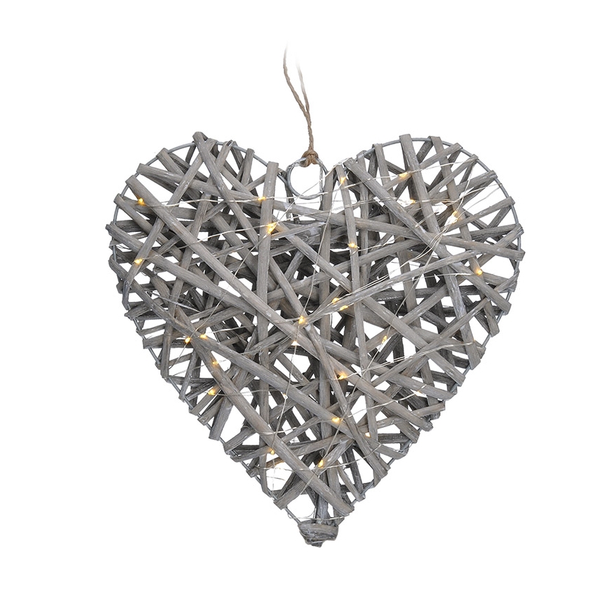 Decorațiune LED de Crăciun LED/2xAA ratan