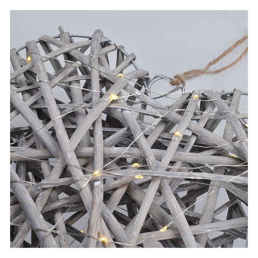 Decorațiune LED de Crăciun LED/2xAA ratan