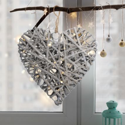 Decorațiune LED de Crăciun LED/2xAA ratan