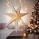 Decorațiune LED de Crăciun LED/2xAA stea alb cald Brilagi