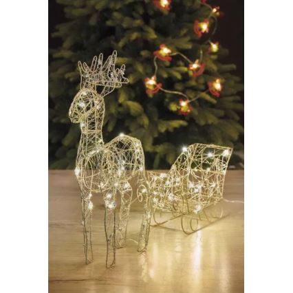 Decorațiune LED de Crăciun LED/3xAA alb cald