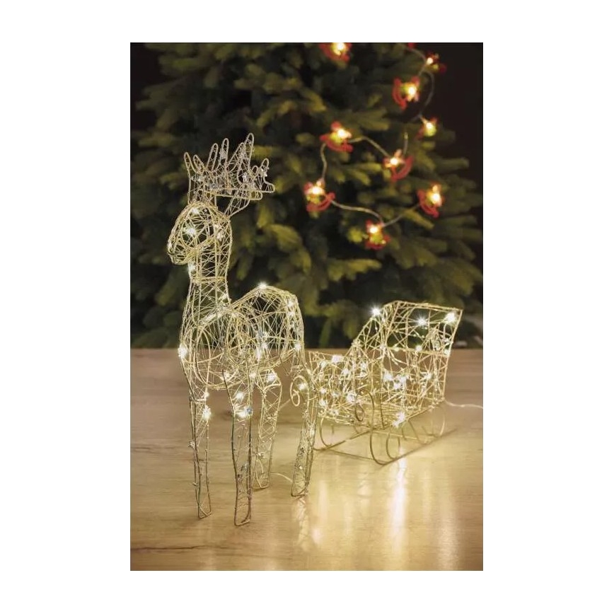 Decorațiune LED de Crăciun LED/3xAA alb cald