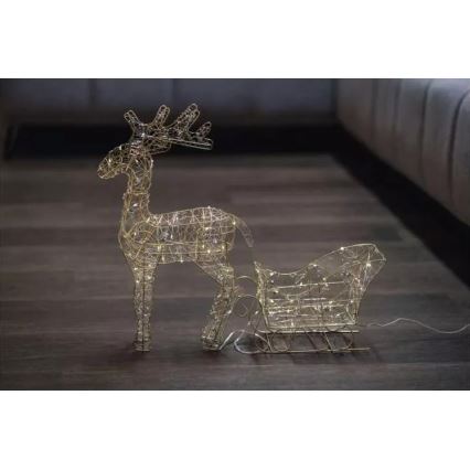 Decorațiune LED de Crăciun LED/3xAA alb cald