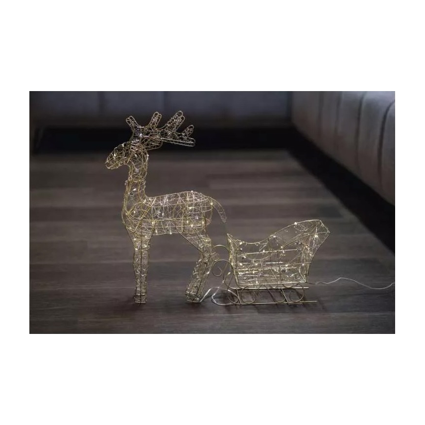 Decorațiune LED de Crăciun LED/3xAA alb cald
