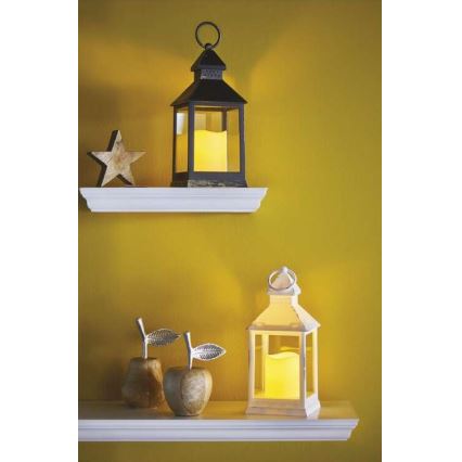 Decorațiune LED de Crăciun LED/3xAAA albă