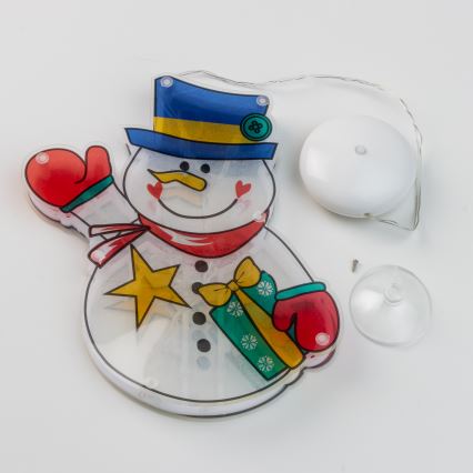 Decorațiune de Crăciun cu LED pentru fereastră 10xLED/3xAAA