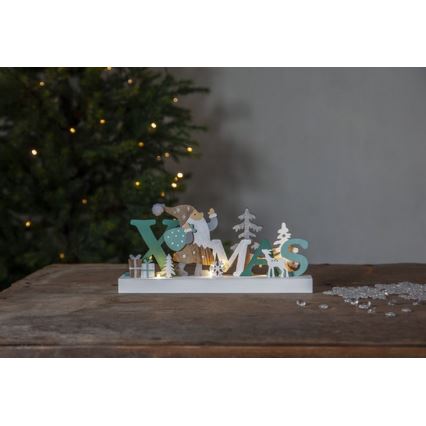 Decorațiune LED de Crăciun 3xLED/0,12W/2xAA Eglo