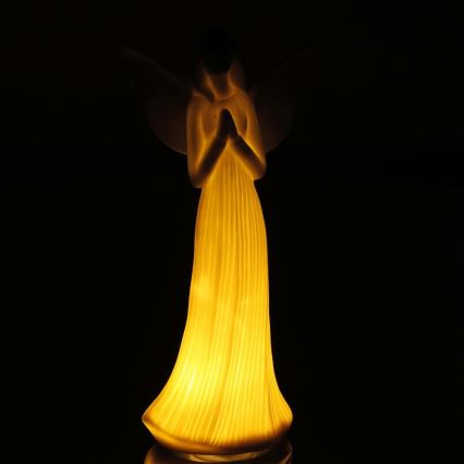 Decorațiune LED de Crăciun LED/2xLR44/alb cald înger