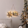 Decorațiune LED de Crăciun — cometă, 10x LED, alimentare 2x AA