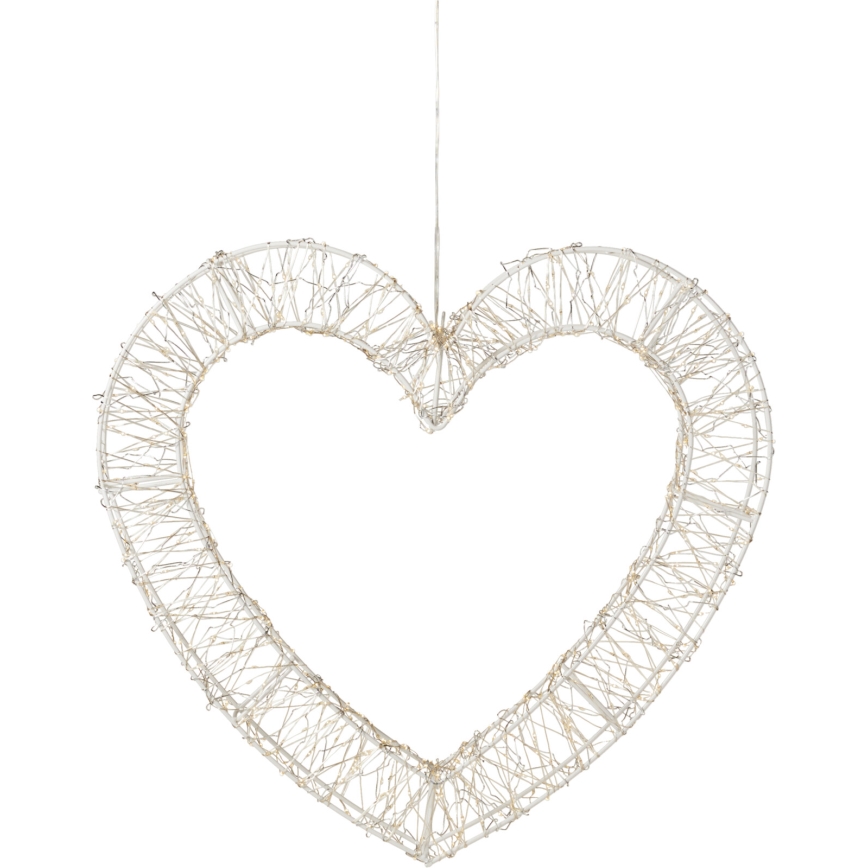 Decorațiune LED de exterior pentru Crăciun 720xLED/6W/230V 46 cm IP44 alb cald inimă/alb