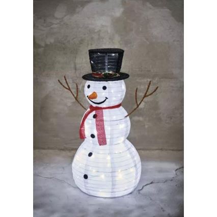 Decorațiune LED de exterior pentru Crăciun — Om de zăpadă 90 cm, 80xLED/2,25W/4,5/230V IP44
