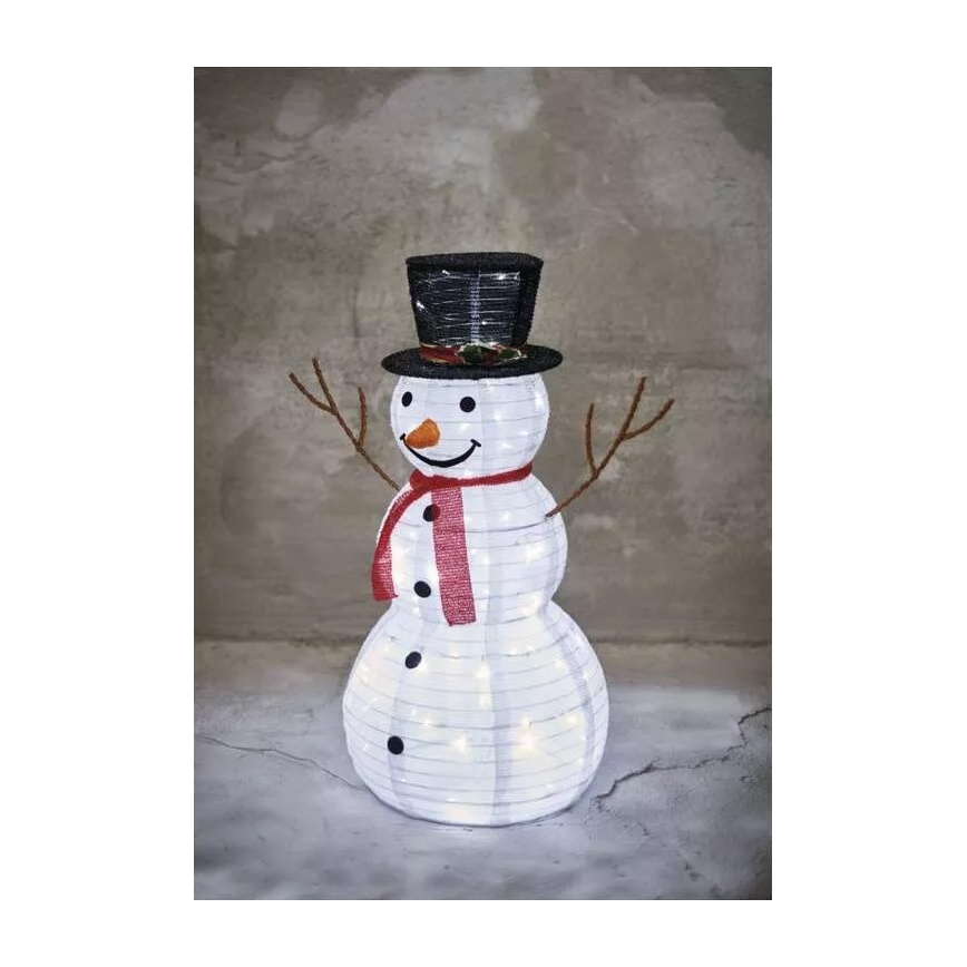 Decorațiune LED de exterior pentru Crăciun — Om de zăpadă 90 cm, 80xLED/2,25W/4,5/230V IP44