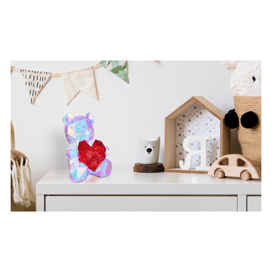 Decorațiune LED de masă LED/6W/5V USB ursuleț