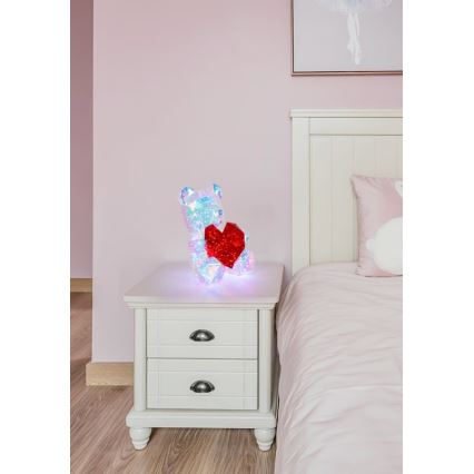 Decorațiune LED de masă LED/6W/5V USB ursuleț