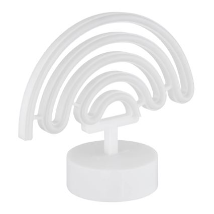 Decorațiune LED neon de masă Globo LED/2W/3xAA curcubeu