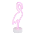 Decorațiune LED neon de masă Globo LED/2W/3xAA flamingo