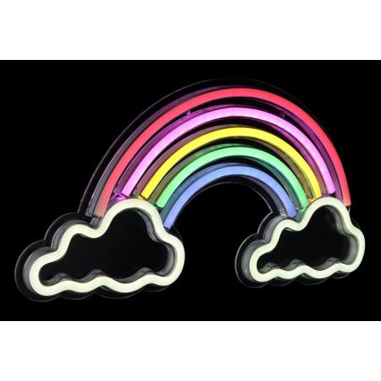 Decorațiune LED neon murală Globo LED/3W/USB curcubeu