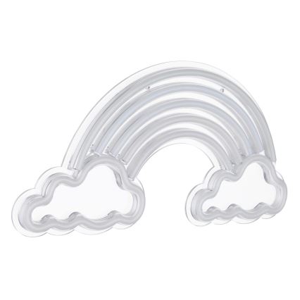 Decorațiune LED neon murală Globo LED/3W/USB curcubeu