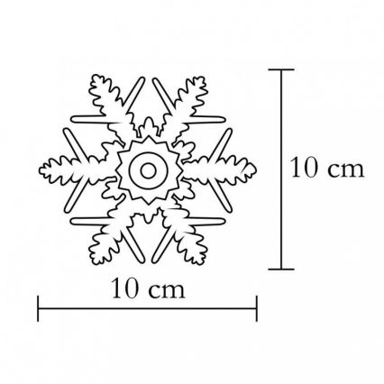 Decorațiune LED pentru fereastră, 2x CR2032