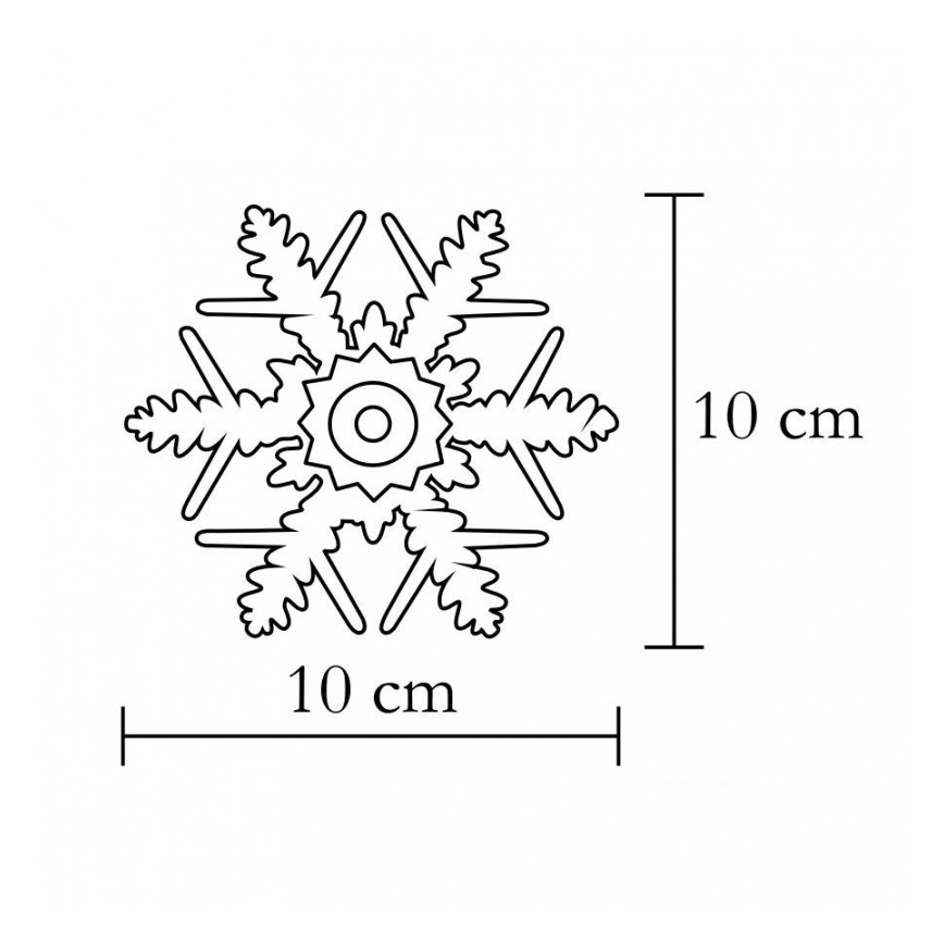 Decorațiune LED pentru fereastră, 2x CR2032