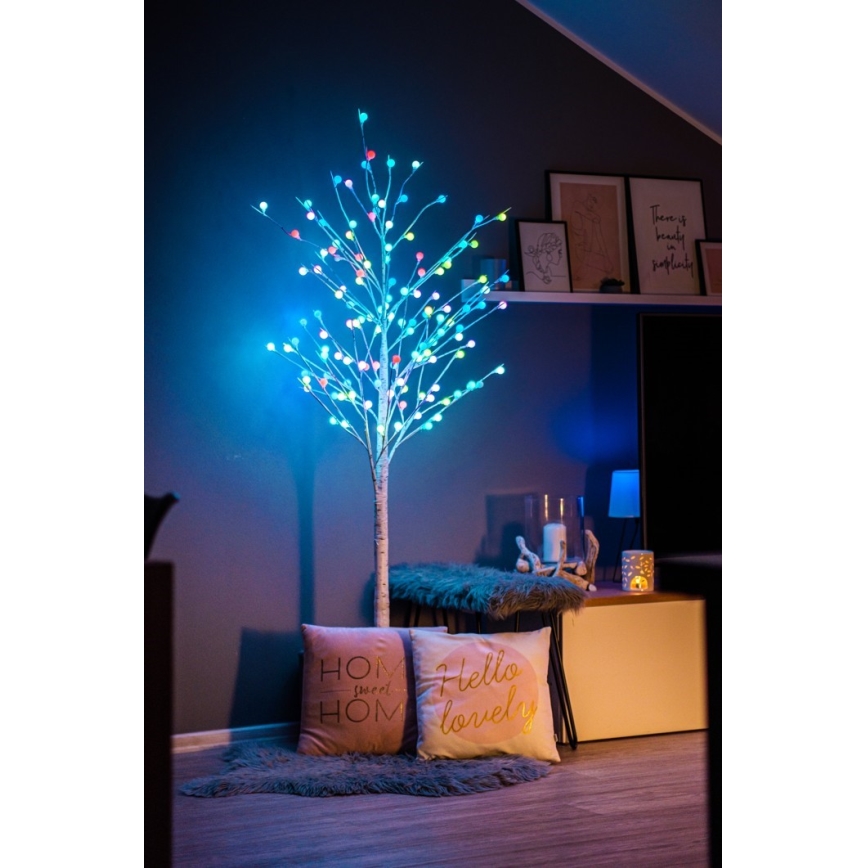 Decorațiune LED RGB+CW de Crăciun de exterior Immax NEO 07750L NEO LITE LED/7,2W/230V 1,8m IP44 Wi-Fi Tuya pom