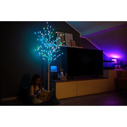 Decorațiune LED RGB+CW de Crăciun de exterior Immax NEO 07750L NEO LITE LED/7,2W/230V 1,8m IP44 Wi-Fi Tuya pom