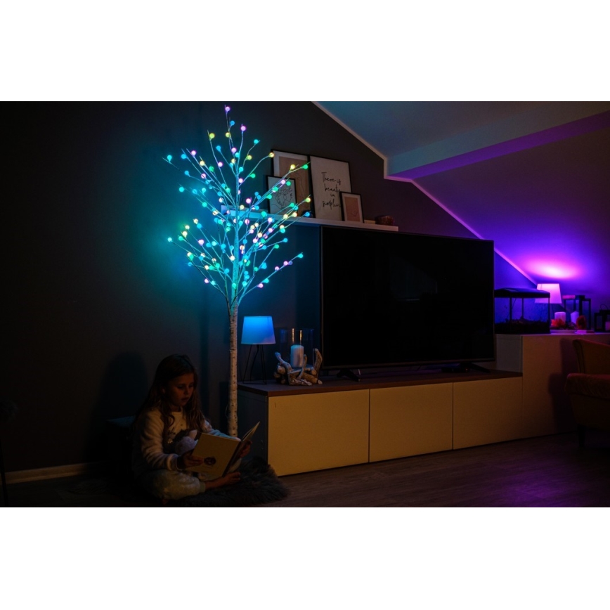 Decorațiune LED RGB+CW de Crăciun de exterior Immax NEO 07750L NEO LITE LED/7,2W/230V 1,8m IP44 Wi-Fi Tuya pom