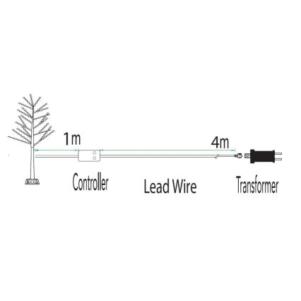 Decorațiune LED RGB+CW de Crăciun de exterior Immax NEO 07750L NEO LITE LED/7,2W/230V 1,8m IP44 Wi-Fi Tuya pom