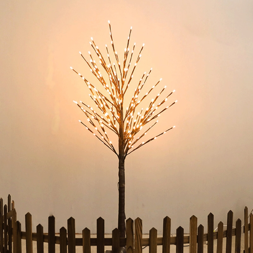 Decorațiune LED solară Aigostar 24xLED/2,6m IP65 300 mAh alb cald pom