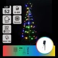 Decorațiune LED solară de Crăciun Aigostar LED/0,26W/3,7V 75cm IP65 multicolor