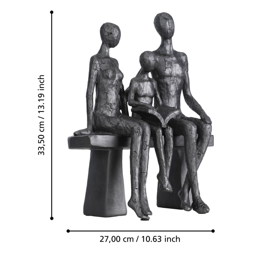 Decorațiune metalică Eglo 33,5x27 cm negru