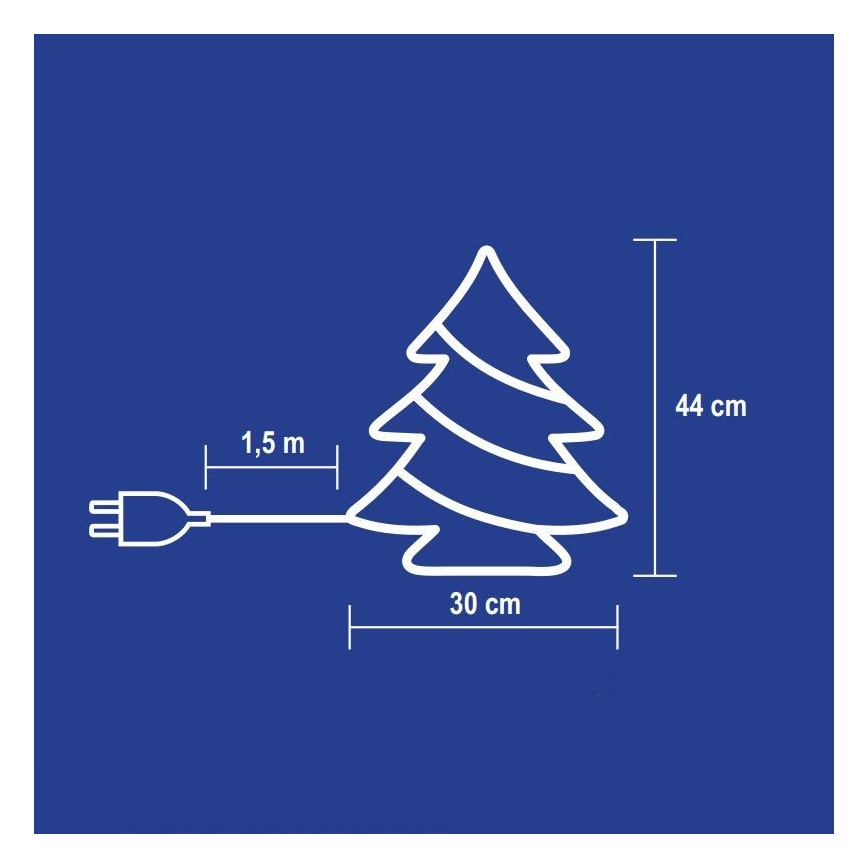 Decorațiune pentru fereastră 35x0,84W/230V colorată